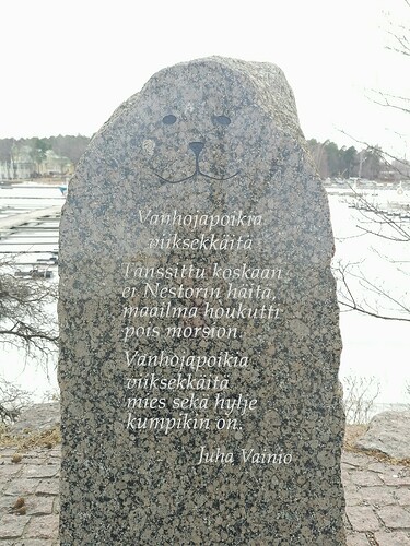 Kotka Juha Vaunio kivi 9.3.2025 1