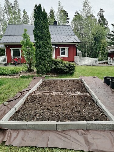 Uusi perennapenkki pihaan 28.5.2025 2