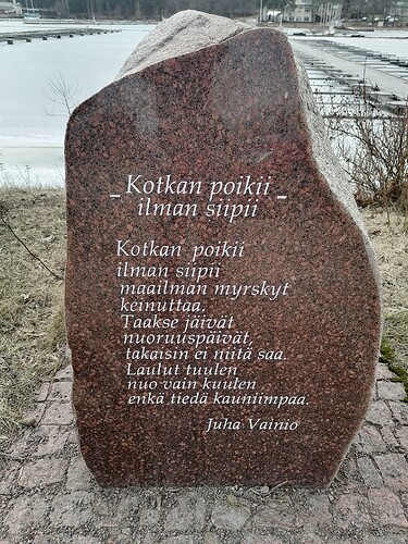 kotka Juha Vainio kivi 9.3.2025 4
